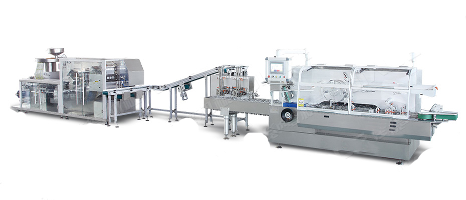 DPH-260 Automatic High Speed ALU-PVC Blister Packing Machine And Cartoning Machine Production line